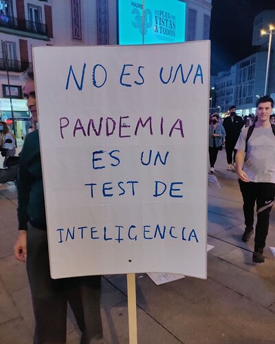 Pancarta TEST de INTELIGENCIA